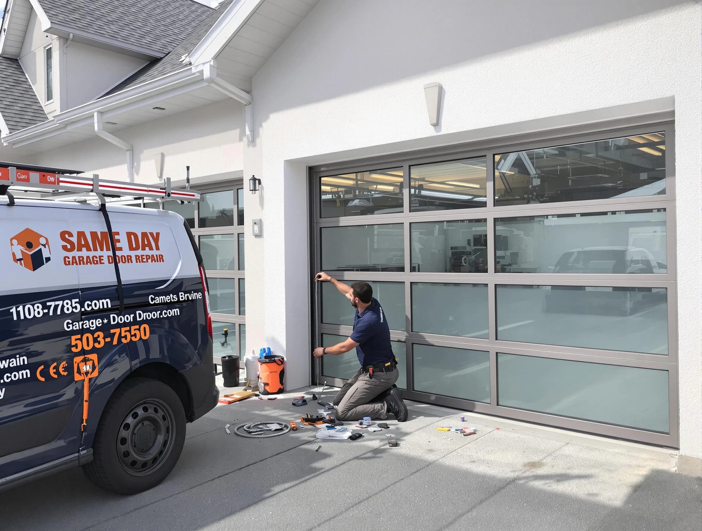 Same-day garage door repair service by Livingston Garage Door Repair in Livingston