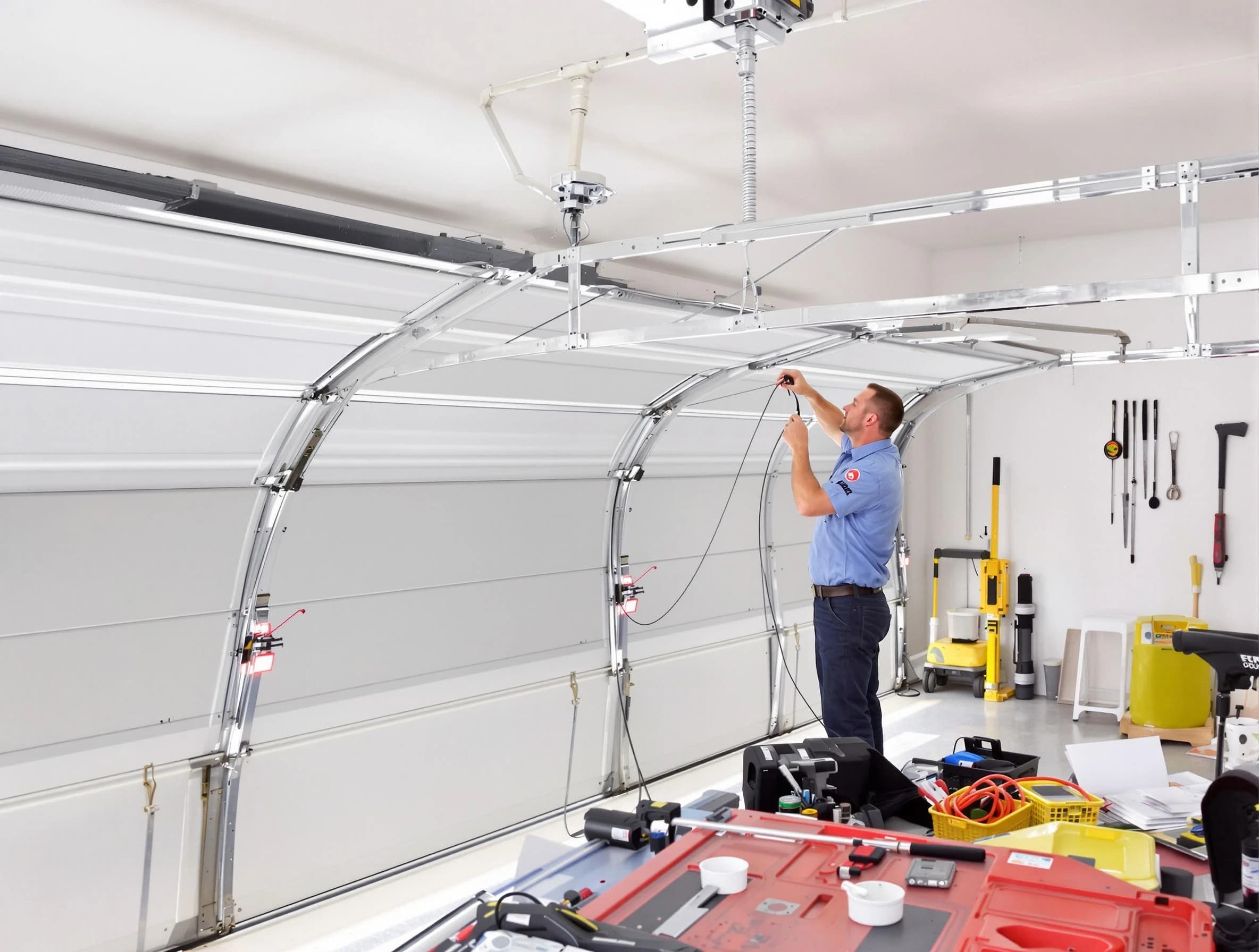 Garage door cable repair service by Livingston Garage Door Repair in Livingston