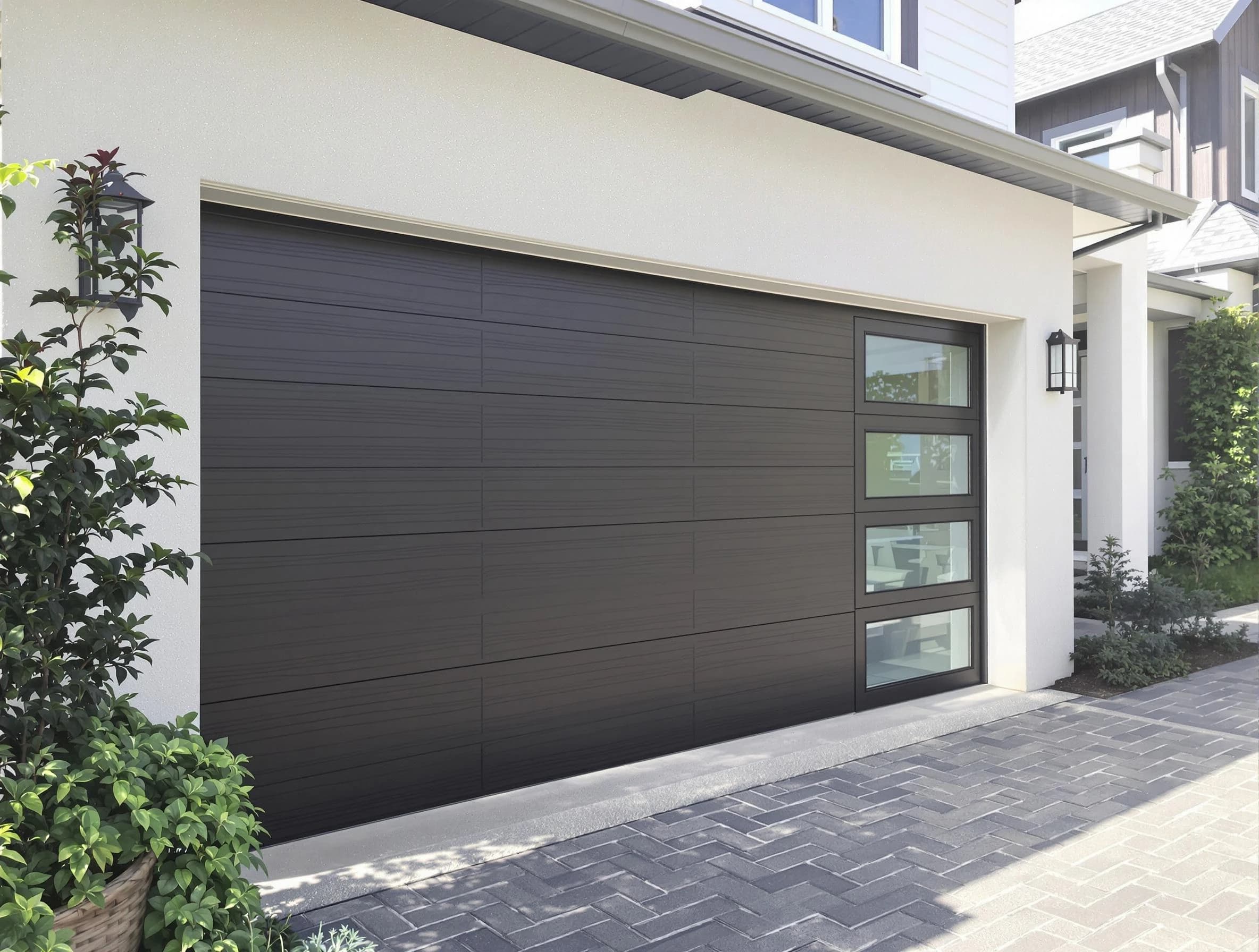 Custom garage door installation by Livingston Garage Door Repair in Livingston