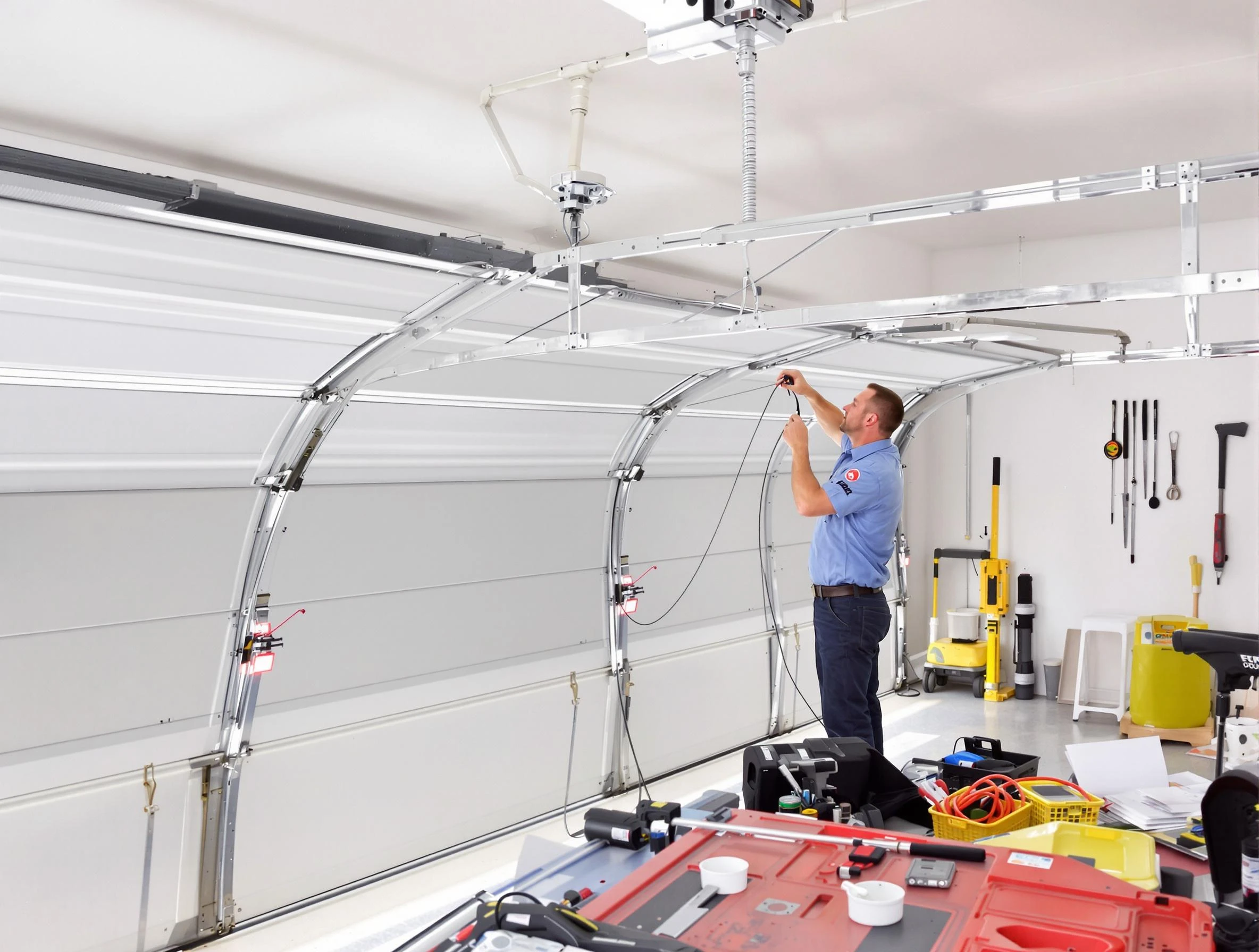 Garage door cable repair service by Livingston Garage Door Repair in Livingston