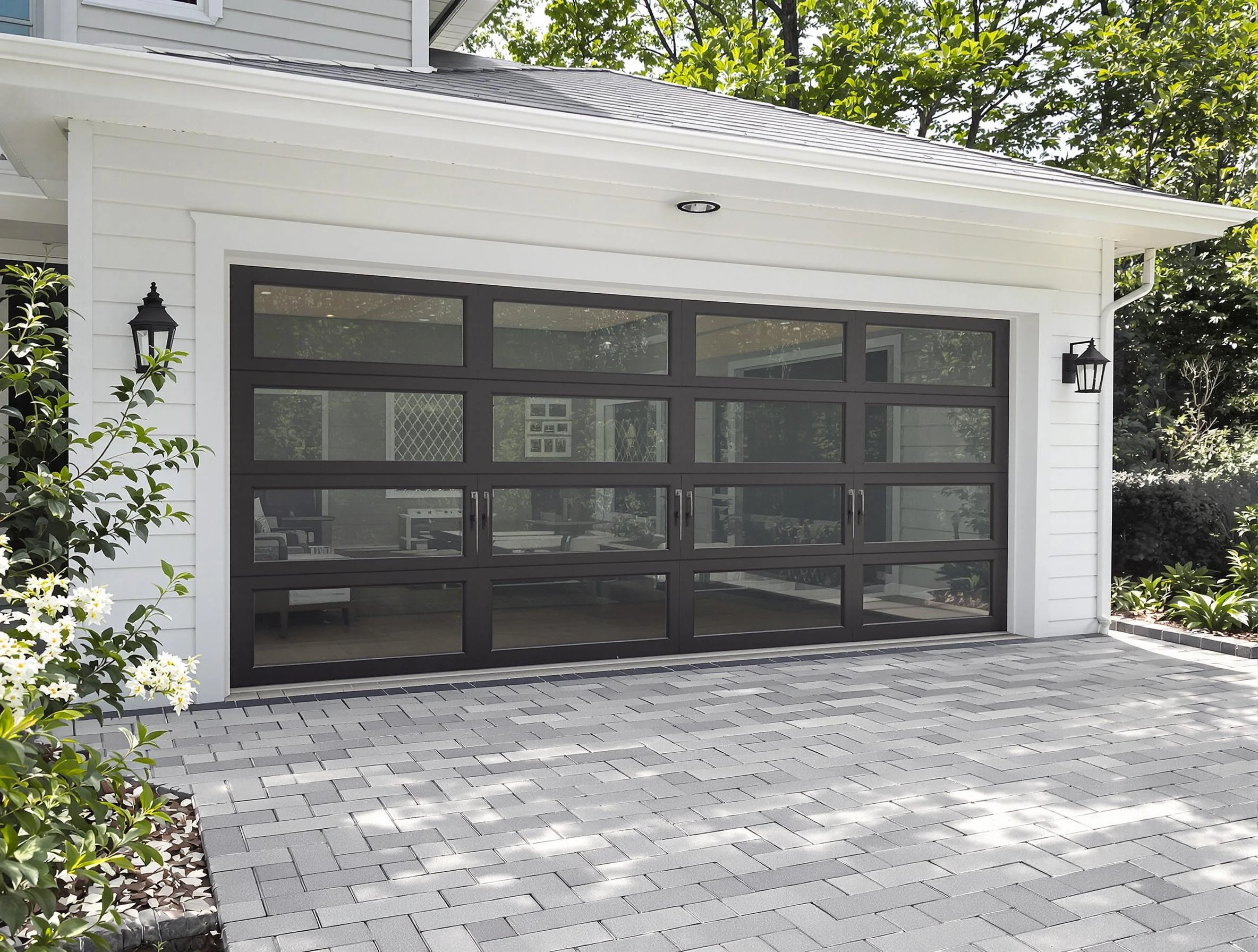 Livingston Garage Door Repair design specialist presenting custom garage door options to Livingston homeowner